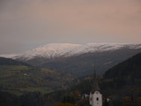 Schnee auf der Alm