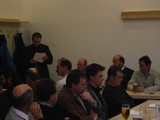 Schriftführer Stv. Olaf Hauck beim verlesen des Protokolls der Jhv 2002