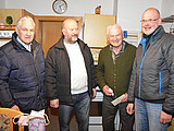 Der Vorstand gratuliert Hans Reif zum 80iger, 19.2.2016