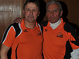 Josch und Hans freuen sich