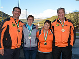 Schurl Franz jr, Priller Gerti, Leitner Helga und Schaffer Karl, Wölzertal 6, Rang zwei