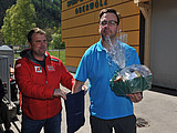 und da Jürgen mitn Jausenkorb vom Thoner.