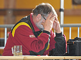 Der Bezirksschriftführer bei seiner Vorbereitung!