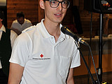 Der Obmann des RK Oberwölz begrüsst die Ladys