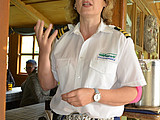Leopoldine bei ihrer Ansprache.