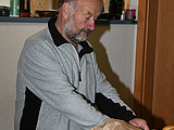und der Obmann bei der Arbeit.