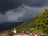 Vom Norden schaut schon der Regen herunter