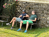 a kurze Rost im Schatten bei dera Hitz!