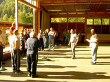 Schurl Franz bei der Begrüßung der 9 Mannschaften.